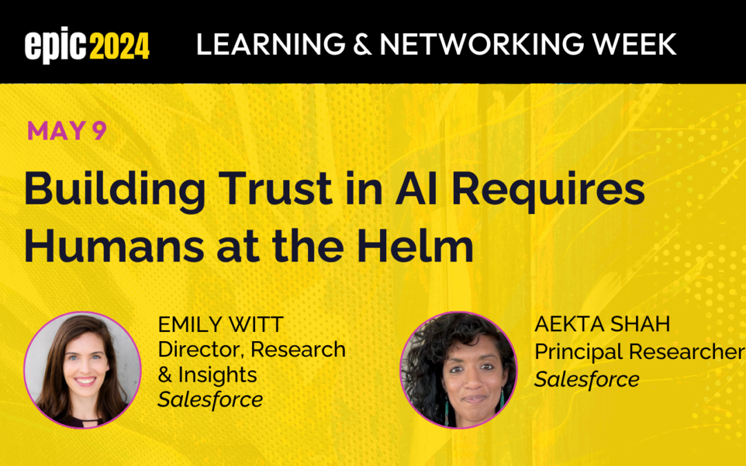 Building Trust in AI Requires a Human at the Helm